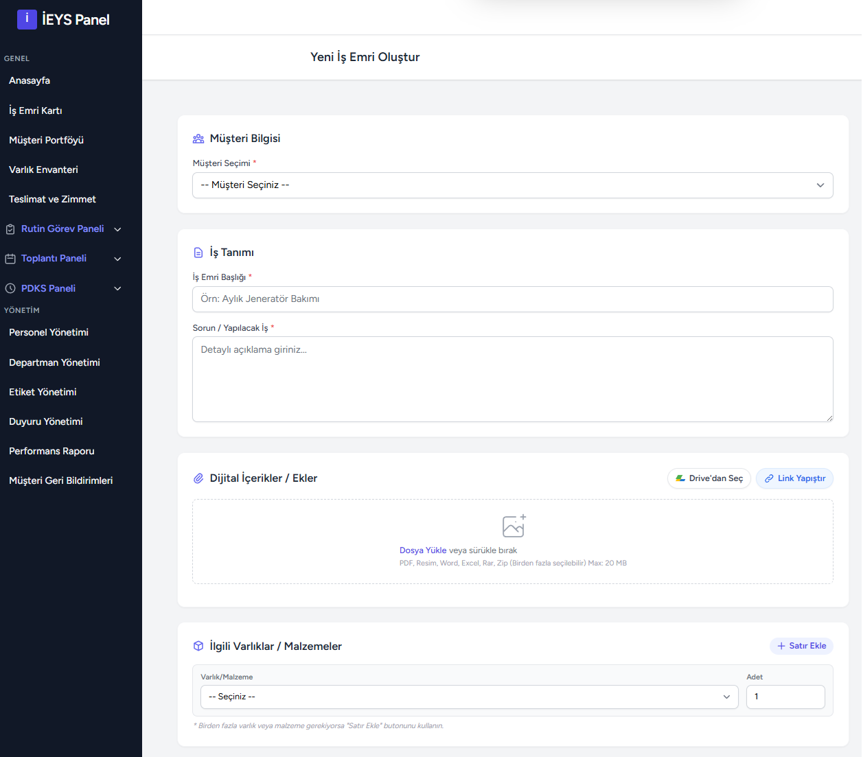 Google Drive Entegrasyonu